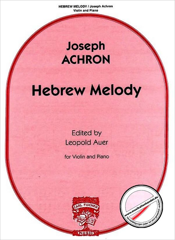 Titelbild für CF -B1293 - HEBREW MELODY