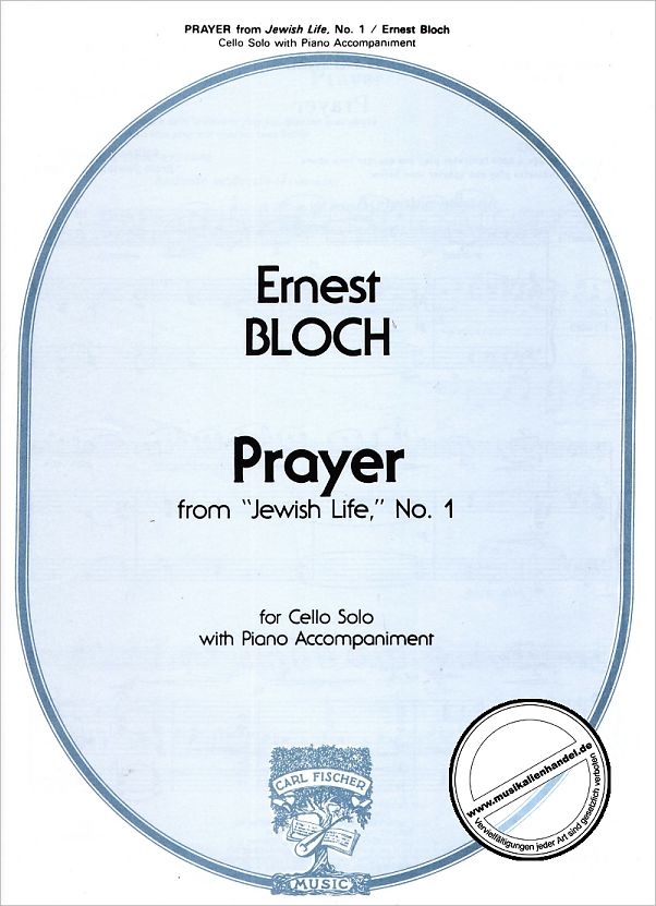 Titelbild für CF -B1969 - PRAYER FROM JEWISH LIFE 1