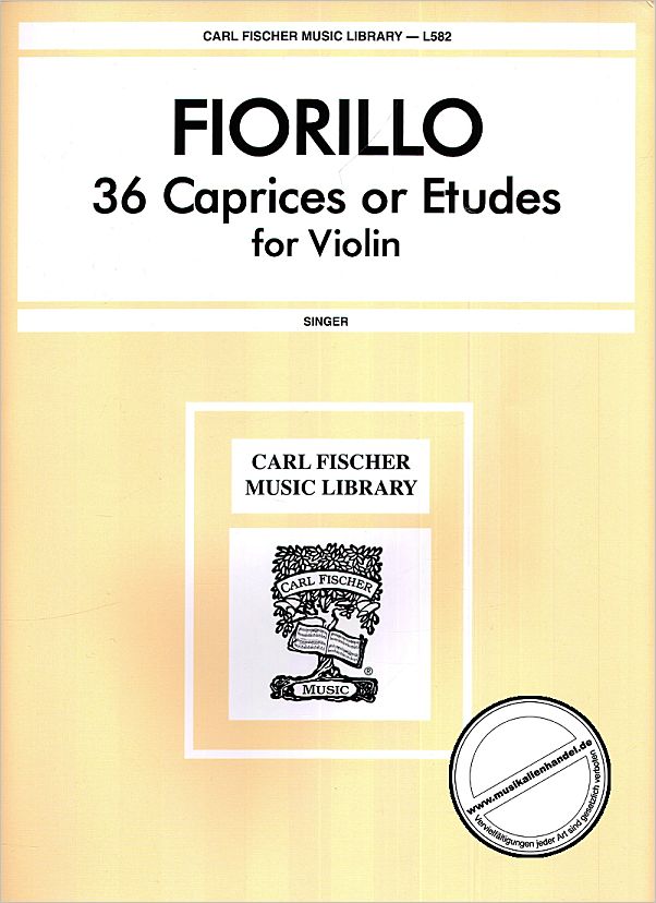 Titelbild für CF -L582 - 36 CAPRICES OR ETUDES