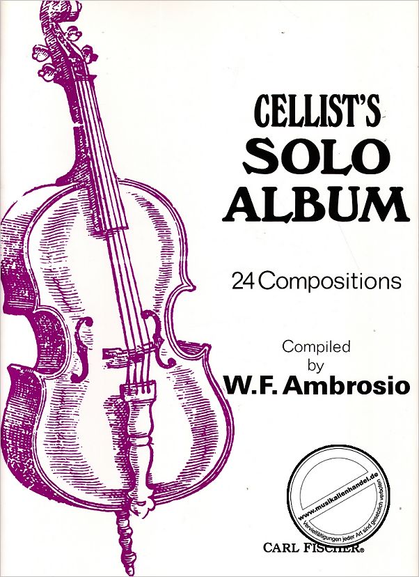 Titelbild für CF -O110 - CELLIST'S SOLO ALBUM - 24 COMPOSITIONS