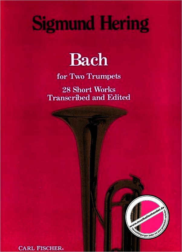 Titelbild für CF -O4856 - BACH FOR 2 TRUMPETS