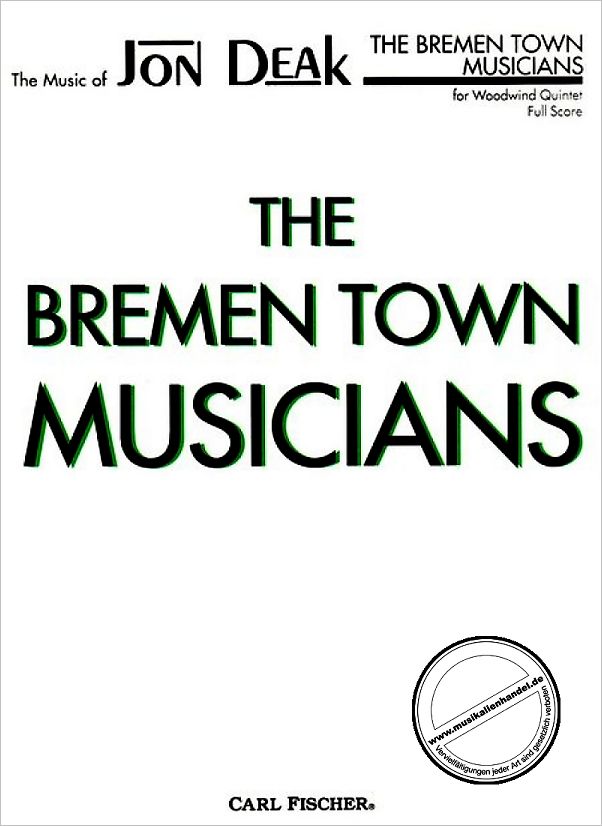 Titelbild für CF -O5353 - THE BREMEN TOWN MUSICIANS (BREMER STADTMUSIKANTEN)