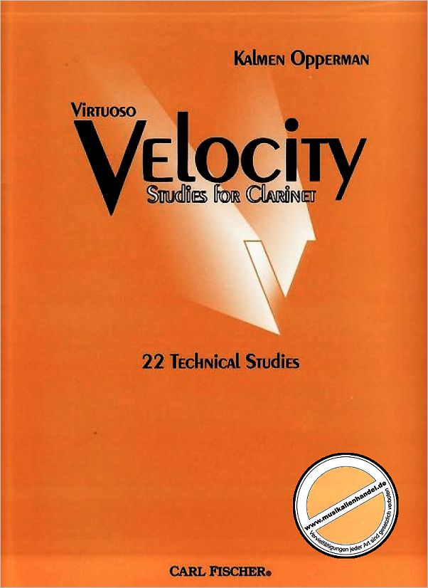 Titelbild für CF -O5431 - VIRTUOSO VELOCITY STUDIES FOR CLARINET