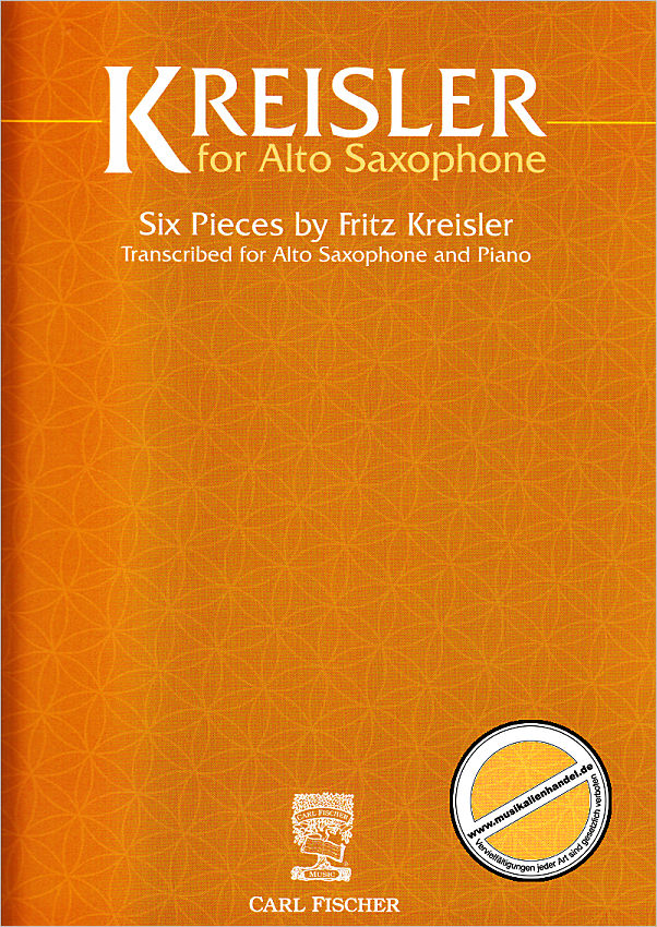 Titelbild für CF -WF236 - Kreisler for Alto Saxophone