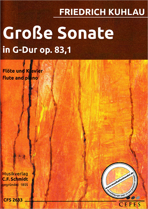 Titelbild für CFS 2633 - GROSSE SONATE G-DUR OP 83/1