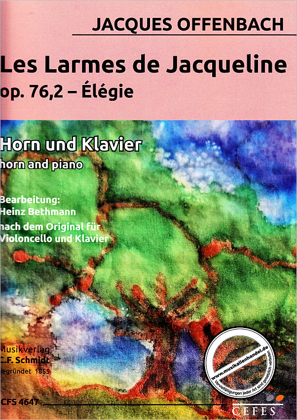 Titelbild für CFS 4647 - Les larmes de Jacqueline op 76/2