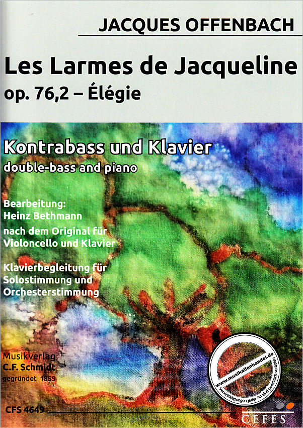 Titelbild für CFS 4649 - Les larmes de Jacqueline op 76/2