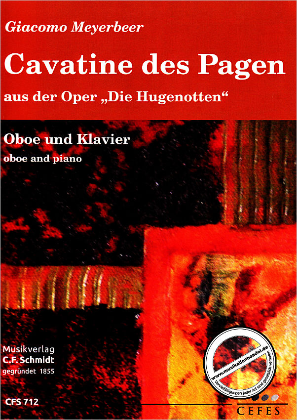 Titelbild für CFS 712 - CAVATINE DES PAGEN (AUS DIE HUGENOTTEN)
