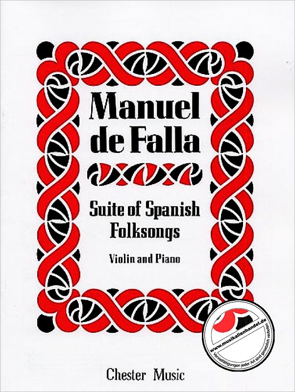 Titelbild für CH 00430 - SUITE OF SPANISH FOLKSONGS