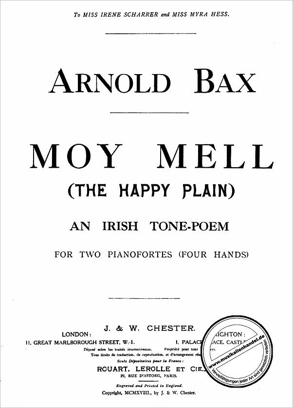 Titelbild für CH 02903 - MOY MELL (THE HAPPY PLAIN)