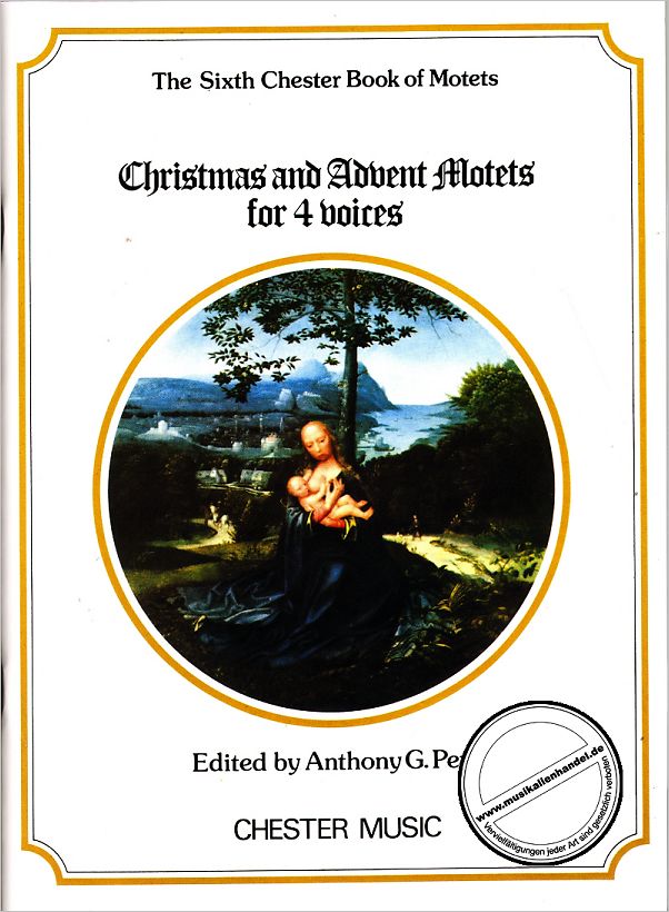 Titelbild für CH 55110 - CHRISTMAS AND ADVENT MOTETS FOR 4 VOICES