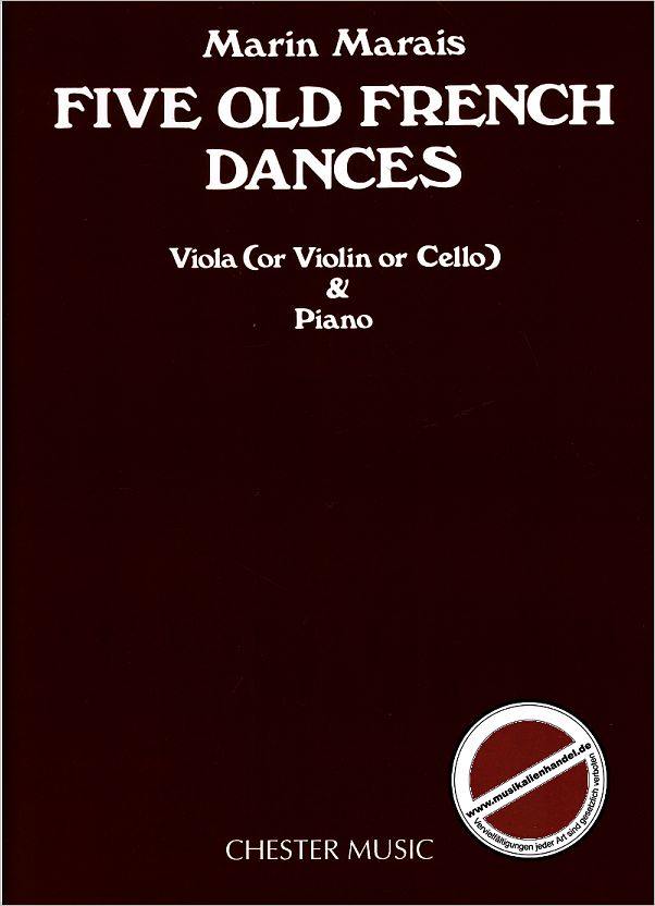 Titelbild für CH 56366 - 5 OLD FRENCH DANCES