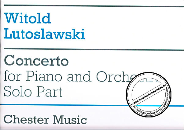 Titelbild für CH 60706 - CONCERT FOR PIANO + ORCHESTRA