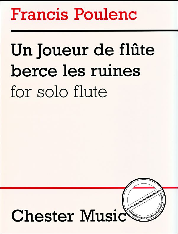Titelbild für CH 61753 - UN JOUEUR DE FLUTE BERCE LES RUINES