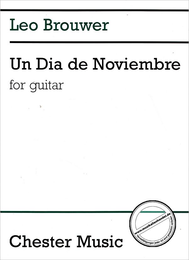 Titelbild für CH 61839 - UN DIA DE NOVIEMBRE