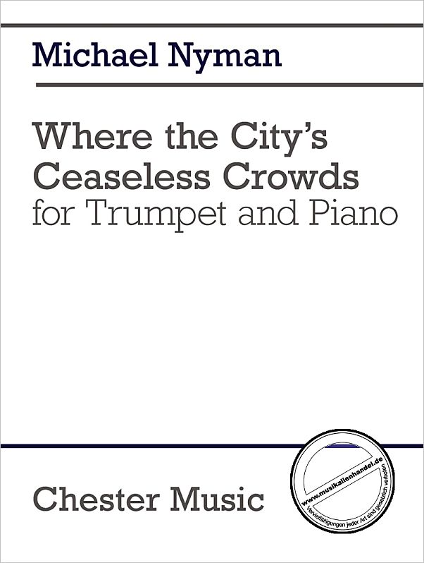 Titelbild für CH 81092 - WHERE THE CITY'S CEASELESS CROWDS