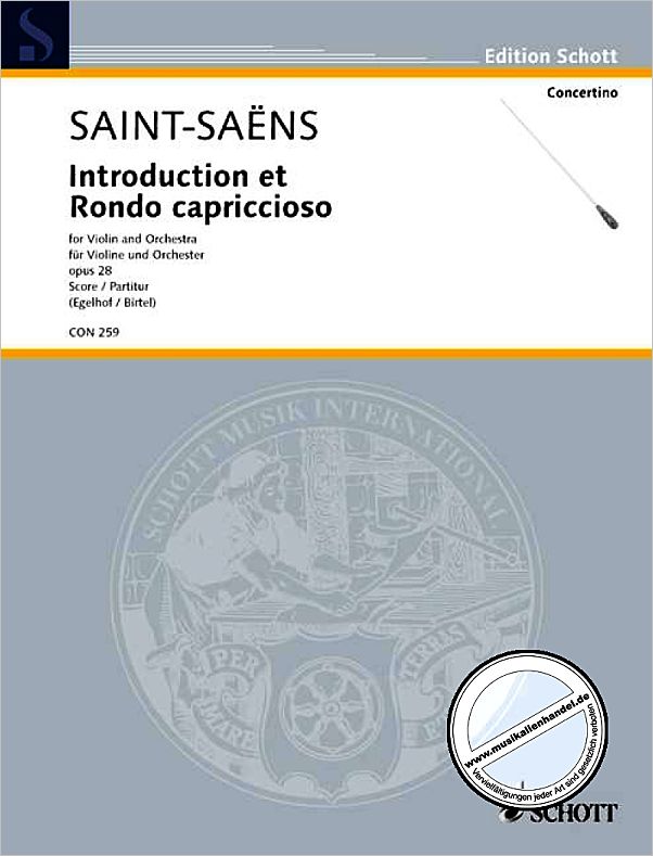 Titelbild für CON 259 - INTRODUCTION ET RONDO CAPRICCIOSO OP 28