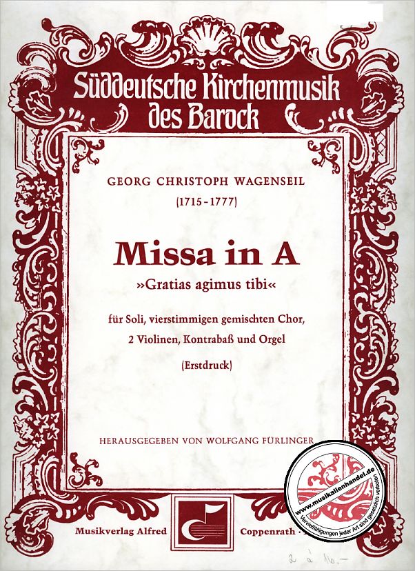 Titelbild für COPP 11003-01 - MISSA IN A (GRATIAS AGIMUS TIBI)