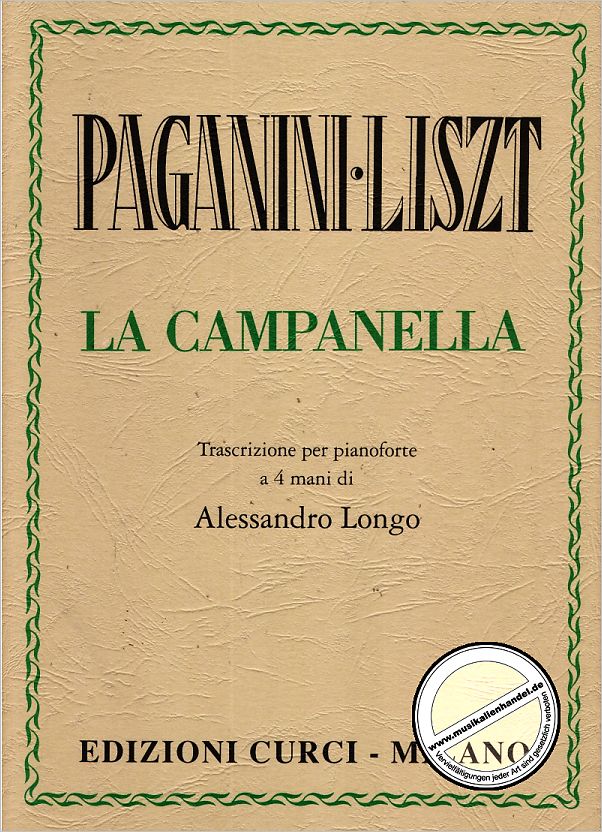 Titelbild für CURCI 5072 - LA CAMPANELLA
