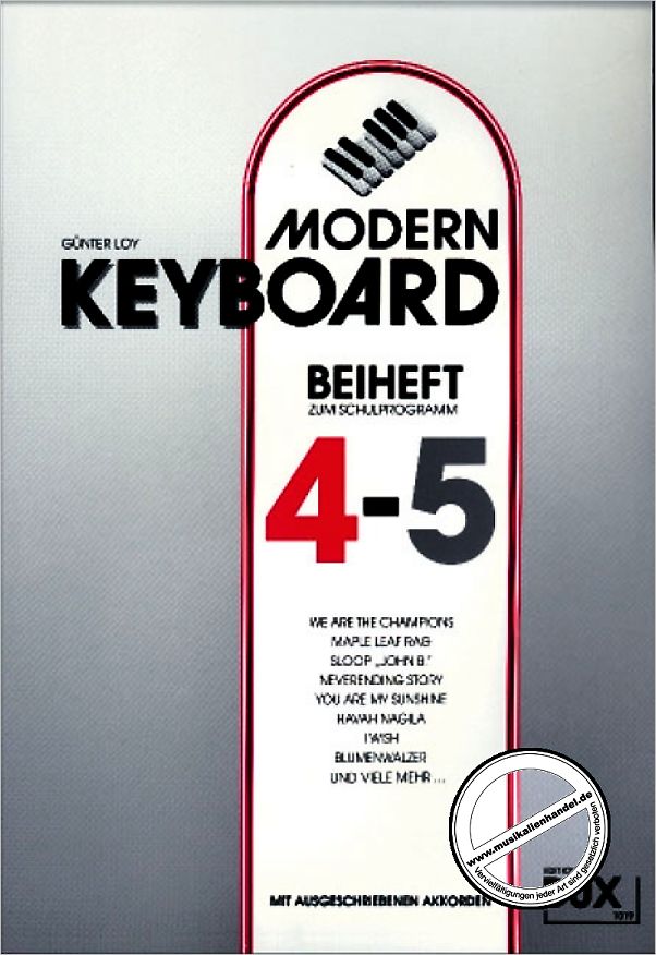 Titelbild für D 1019 - MODERN KEYBOARD BEIHEFT 4/5