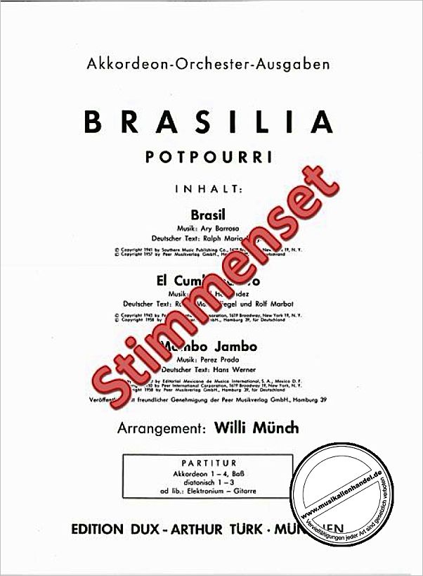 Titelbild für D 500-99 - BRASILIA