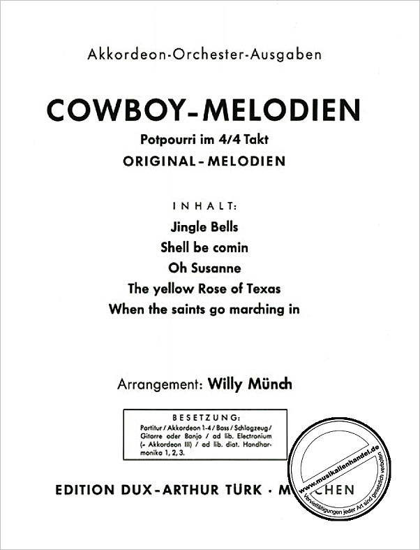 Titelbild für D 520-00 - COWBOY MELODIEN
