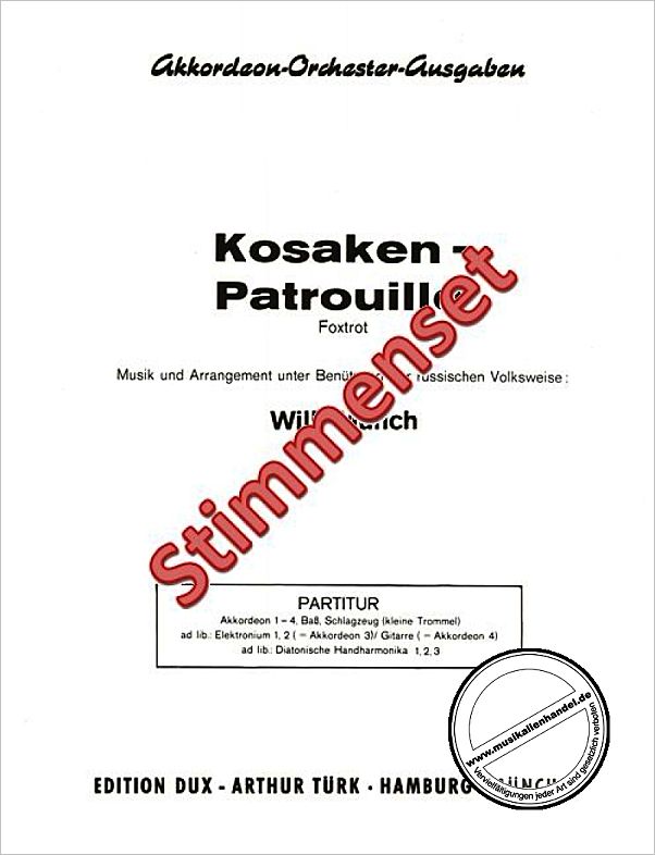 Titelbild für D 530-99 - KOSAKEN PATROUILLE