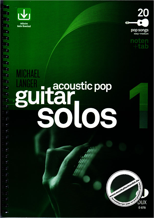 Titelbild für D 878 - ACOUSTIC POP GUITAR SOLOS 1