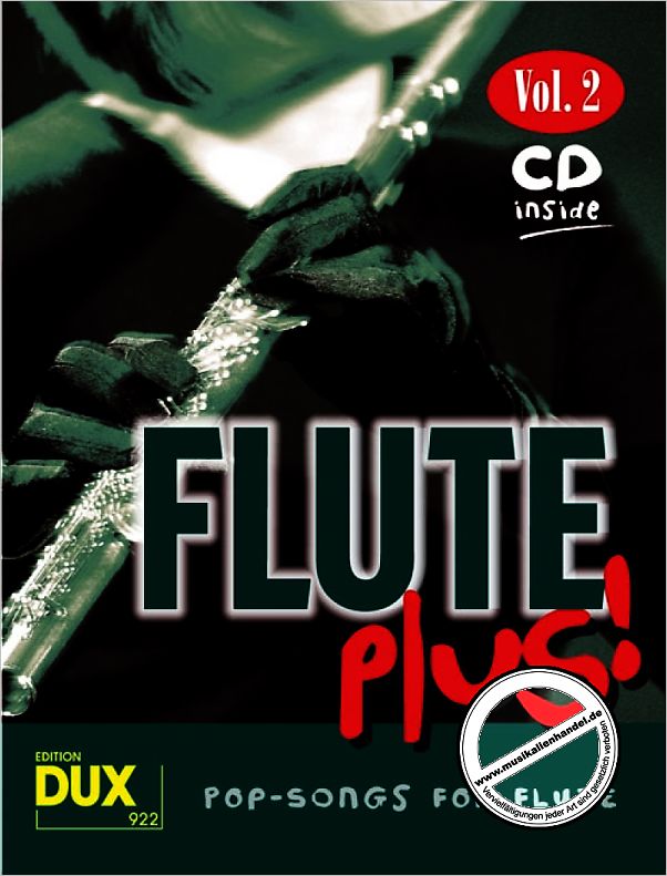 Titelbild für D 922 - FLUTE PLUS 2 - POP SONGS FOR FLUTE