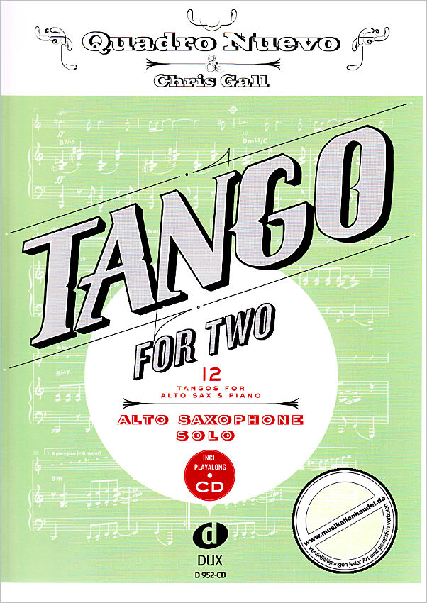 Titelbild für D 952-CD - TANGO FOR TWO