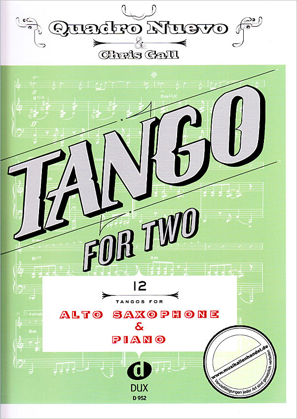 Titelbild für D 952 - TANGO FOR TWO