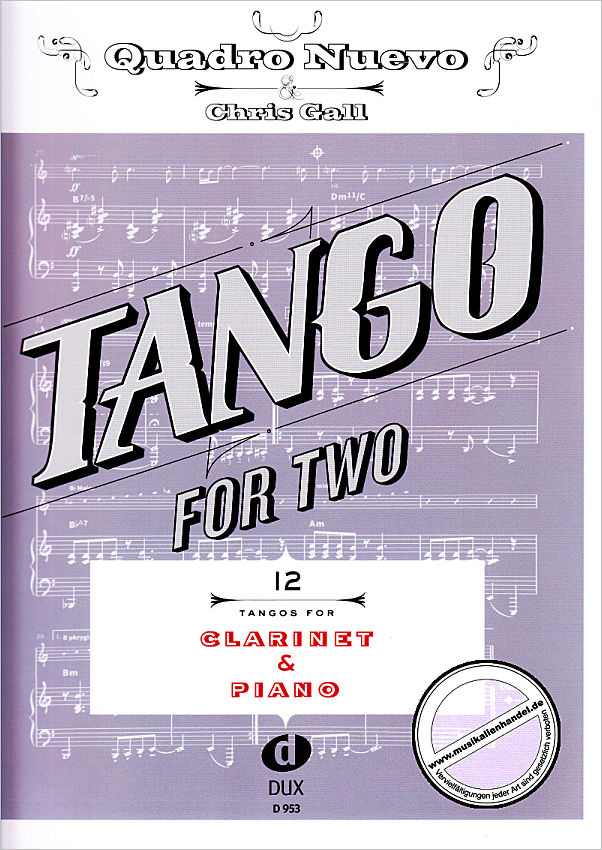 Titelbild für D 953 - TANGO FOR TWO