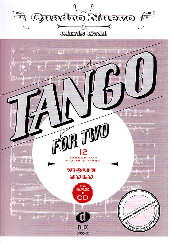 Titelbild für D 956-CD - TANGO FOR TWO