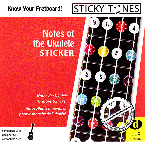 Titelbild für D 99002 - Sticky Tunes Notes of the Ukulele