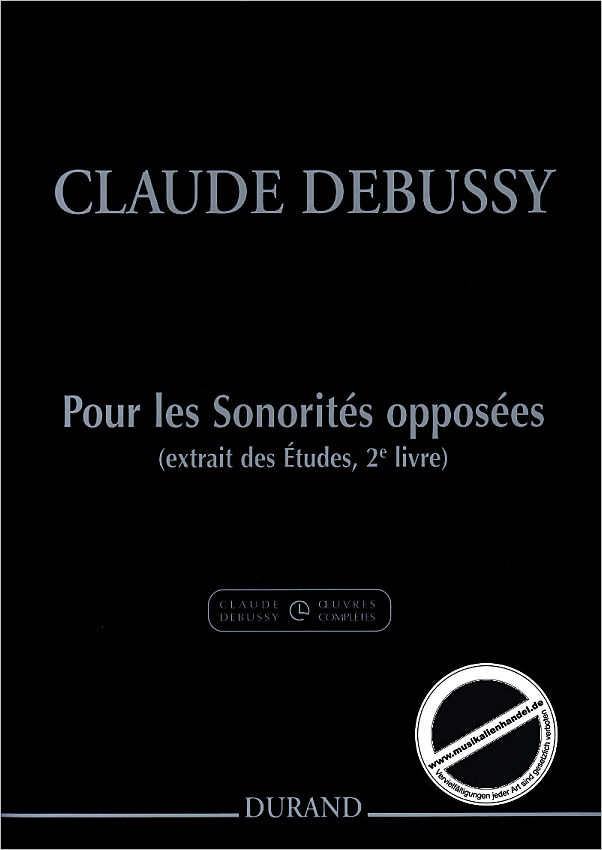 Titelbild für DD 16096 - Pour les sonorites opposees