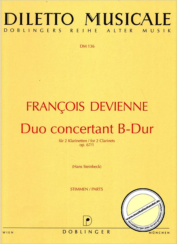 Titelbild für DM 136 - DUO CONCERTANT B-DUR OP 67/1