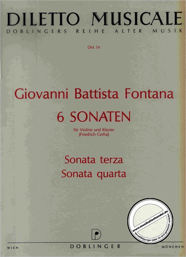 Titelbild für DM 14 - SONATA TERZA (3) SONATA QUARTA