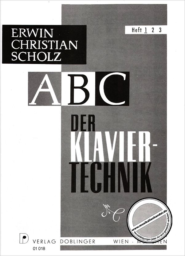 Titelbild für DO 01018 - ABC DER KLAVIERTECHNIK 1
