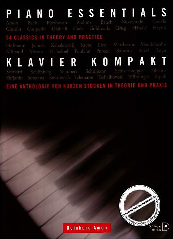Titelbild für DO 01429 - PIANO ESSENTIALS - KLAVIER KOMPAKT