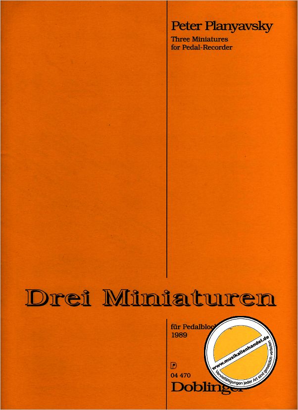 Titelbild für DO 04470 - 3 MINIATUREN (1989)