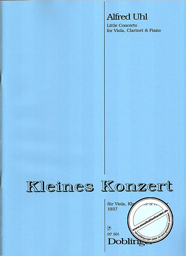 Titelbild für DO 07301 - KLEINES KONZERT