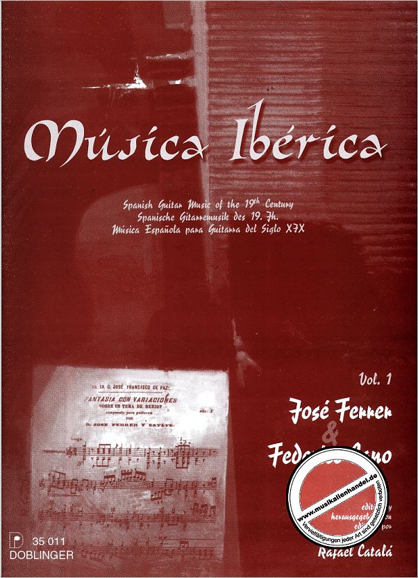 Titelbild für DO 35011 - MUSICA IBERICA 1 - JOSE FERRER + FEDERICO CANO
