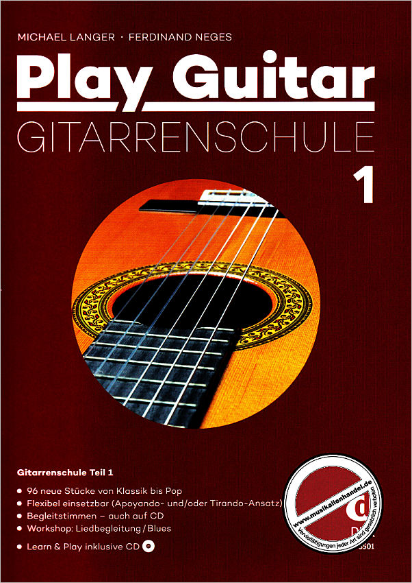 Titelbild für D 3501 - PLAY GUITAR 1 - DIE NEUE GITARRENSCHULE