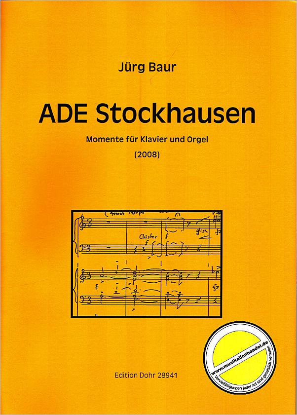 Titelbild für DOHR 28941 - ADE STOCKHAUSEN