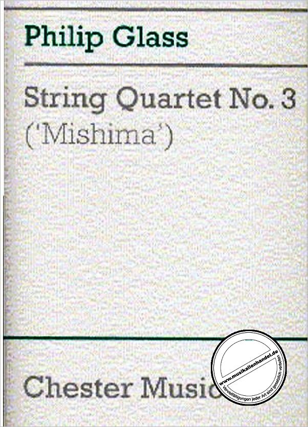 Titelbild für DU 10033 - MISHIMA STRING QUARTET 3