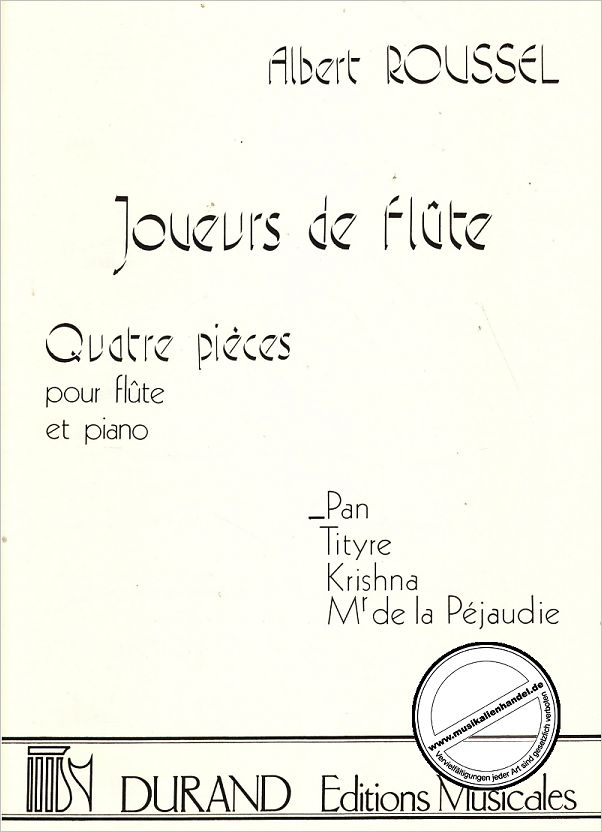 Titelbild für DUR 10702 - PAN - JOUEURS DE FLUTE