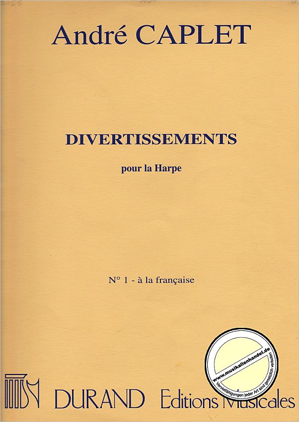 Titelbild für DUR 10726 - A LA FRANCAISE - DIVERTISSEMENTS 1