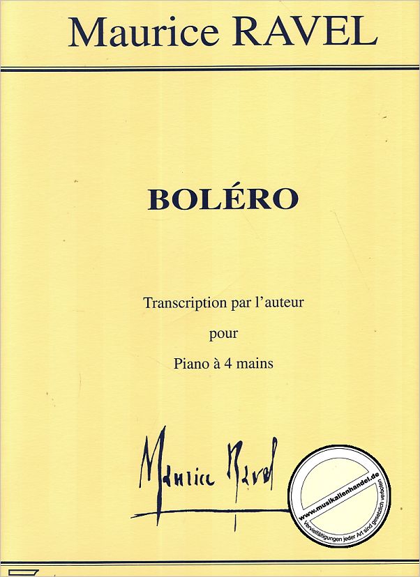 Titelbild für DUR 11659 - BOLERO
