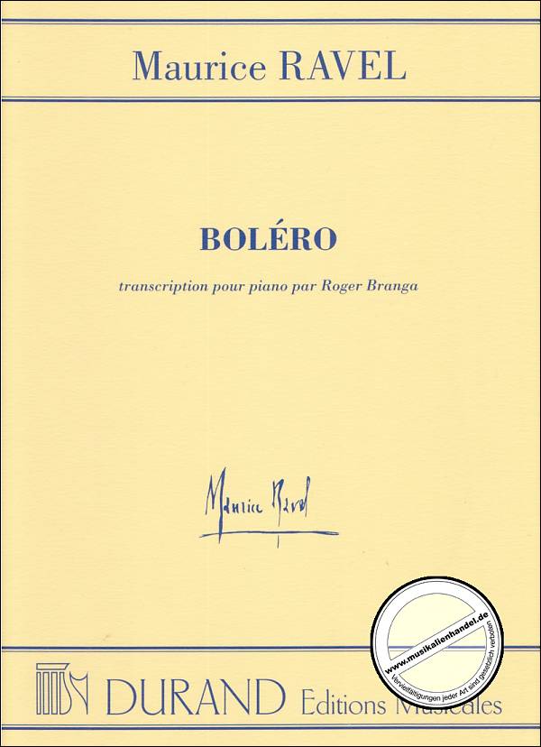 Titelbild für DUR 11671 - BOLERO