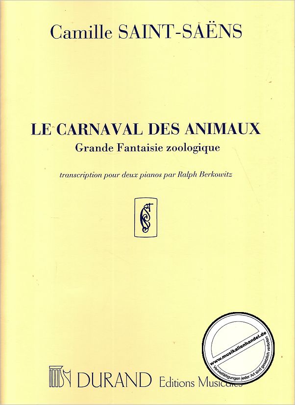 Titelbild für DUR 13288 - CARNAVAL DES ANIMAUX